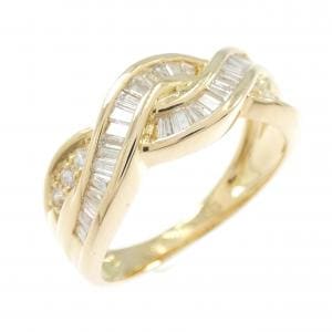 K18YG ダイヤモンド リング 0.5CT