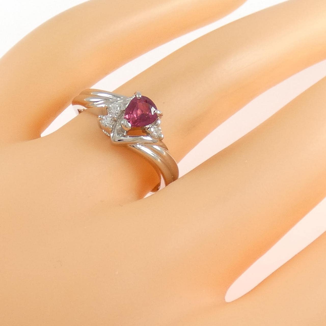 PT900 ルビー リング 0.51CT
