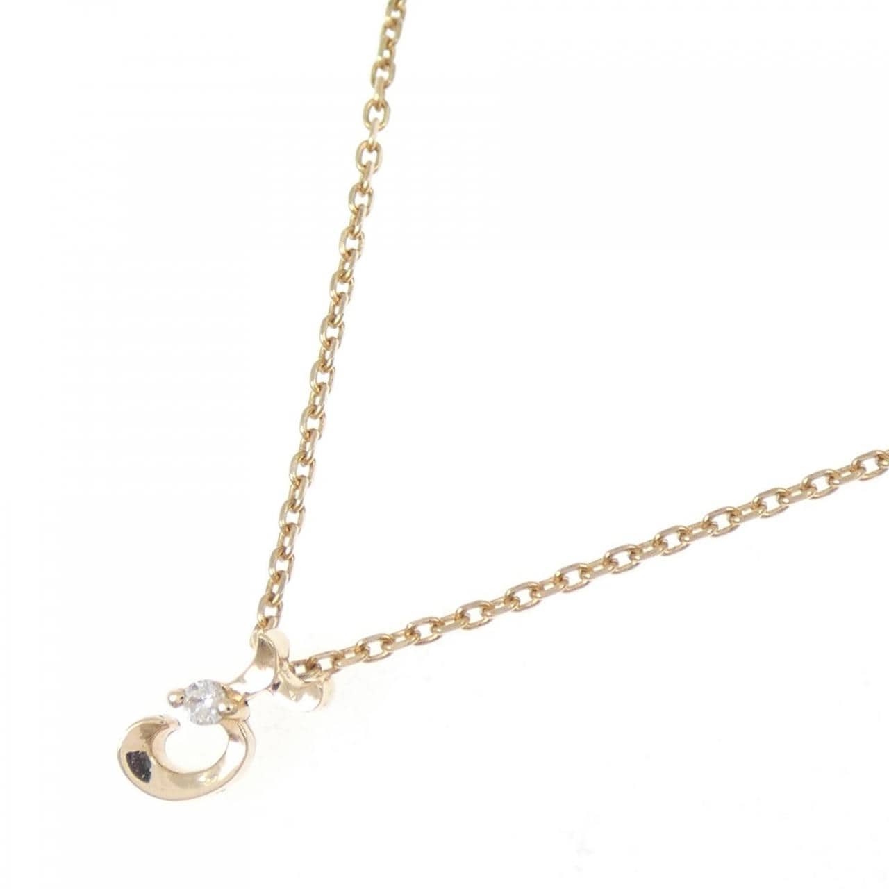 アガット ダイヤモンド ネックレス 0.01CT