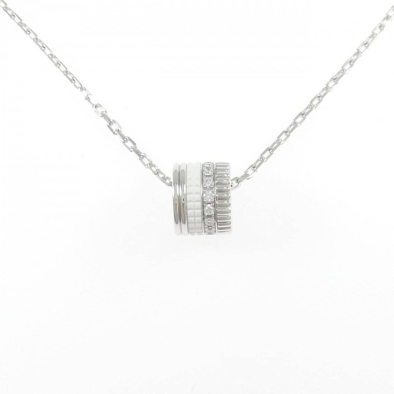 ブシュロン キャトルダブル ホワイト ラージ ネックレス