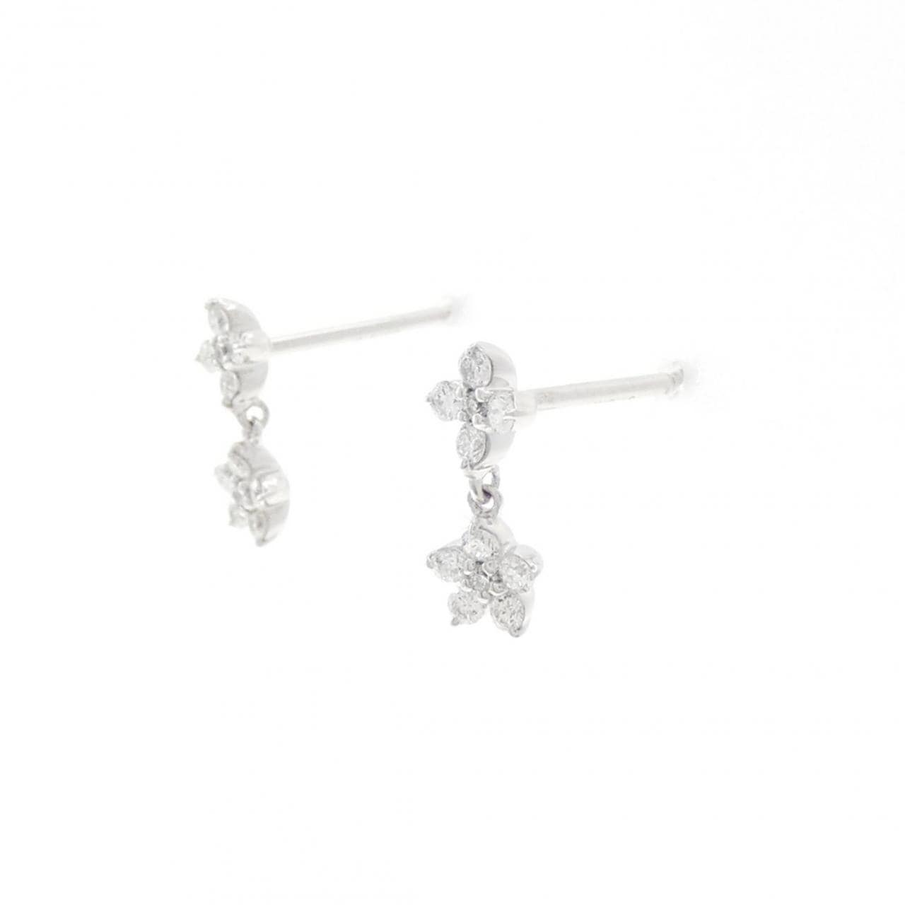 ポンテヴェキオ ダイヤモンド ピアス 0.18CT