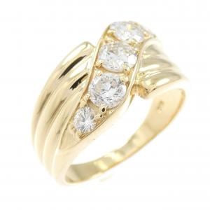 K18YG ダイヤモンド リング 1.00CT
