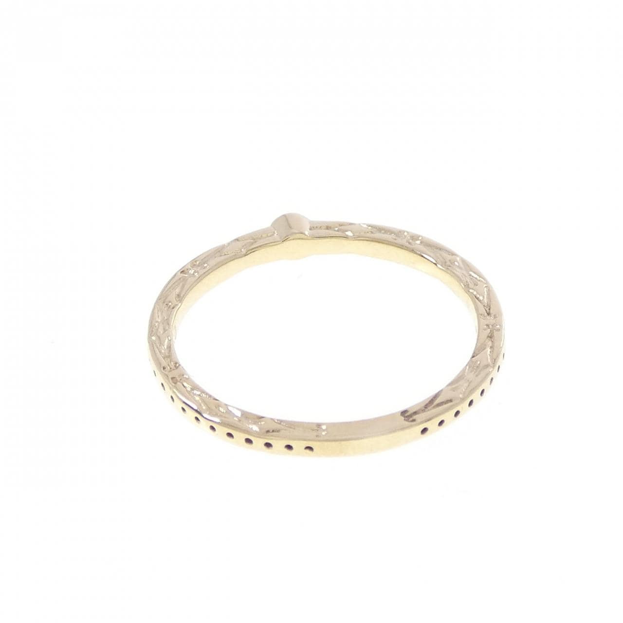 アガット ダイヤモンド ピンキーリング 0.01CT