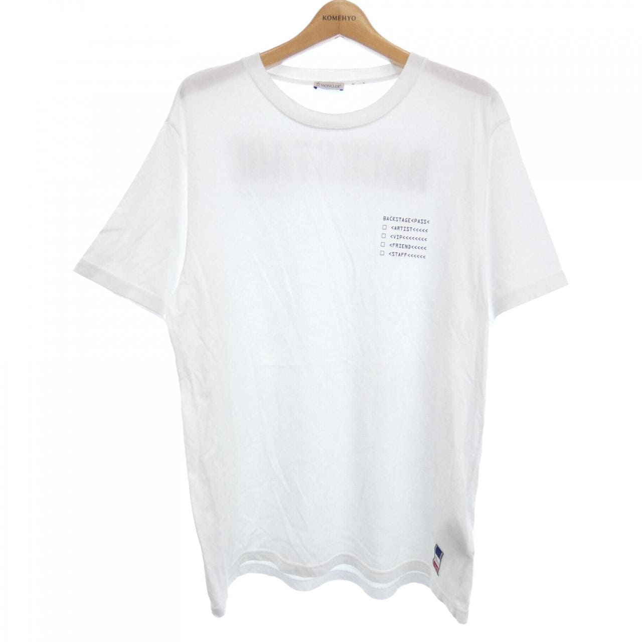 サイズS□新品□モンクレール ビッグロゴ半袖Tシャツ TEE グレー系 メンズ-