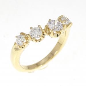 K18YG ダイヤモンド リング 0.767CT