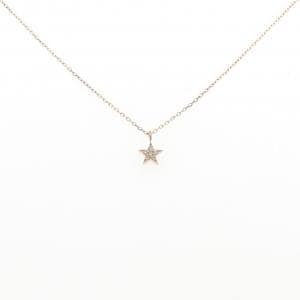 K18PG スター ダイヤモンド ネックレス 0.03CT