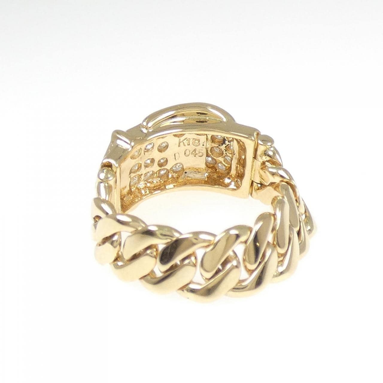 K18YG ダイヤモンド リング 0.45CT