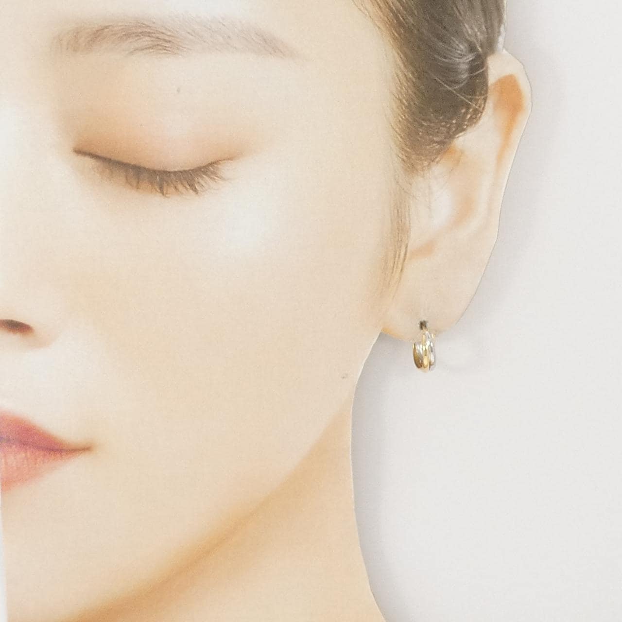 K18YG/PT900 ピアス