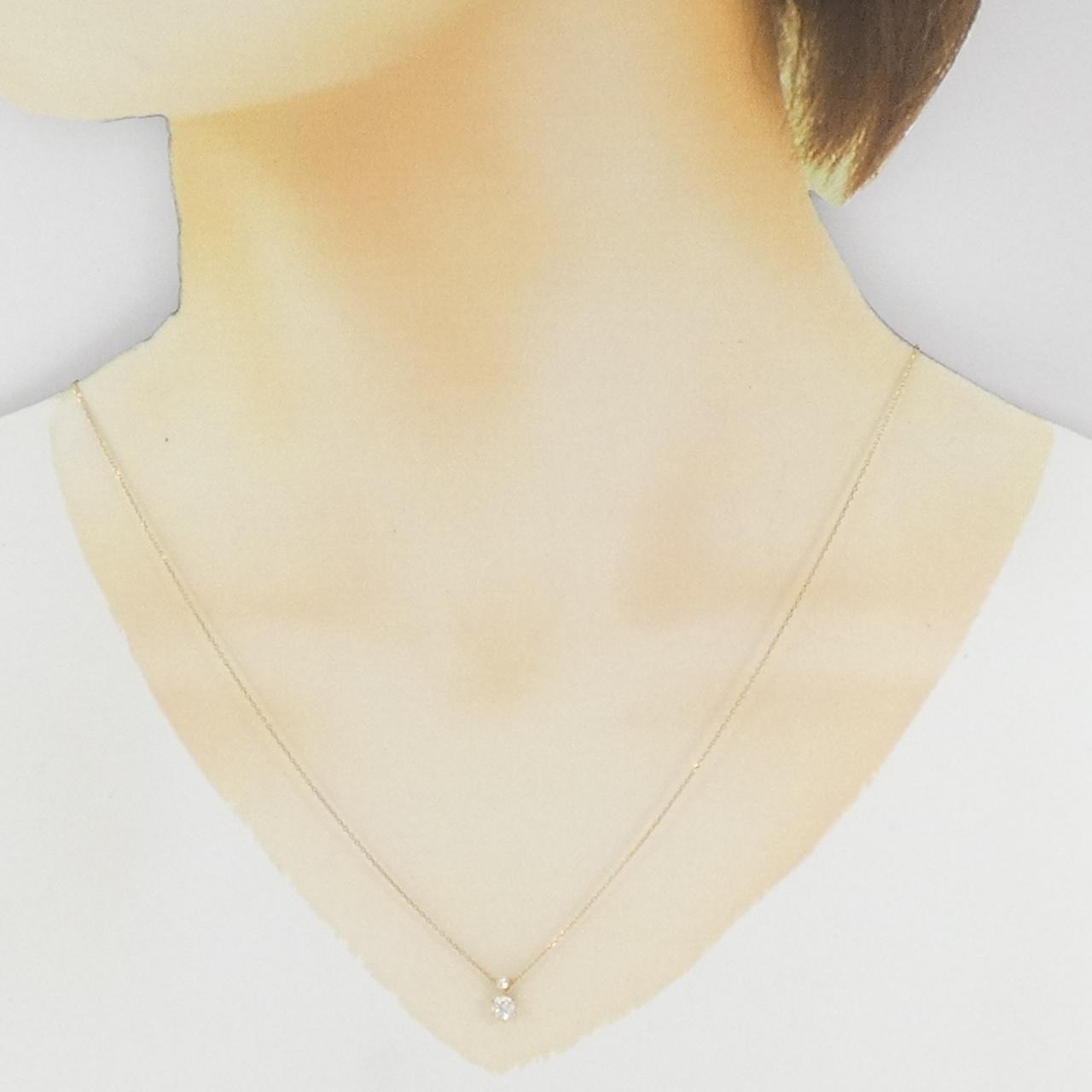 K18YG ダイヤモンド ネックレス 0.20CT
