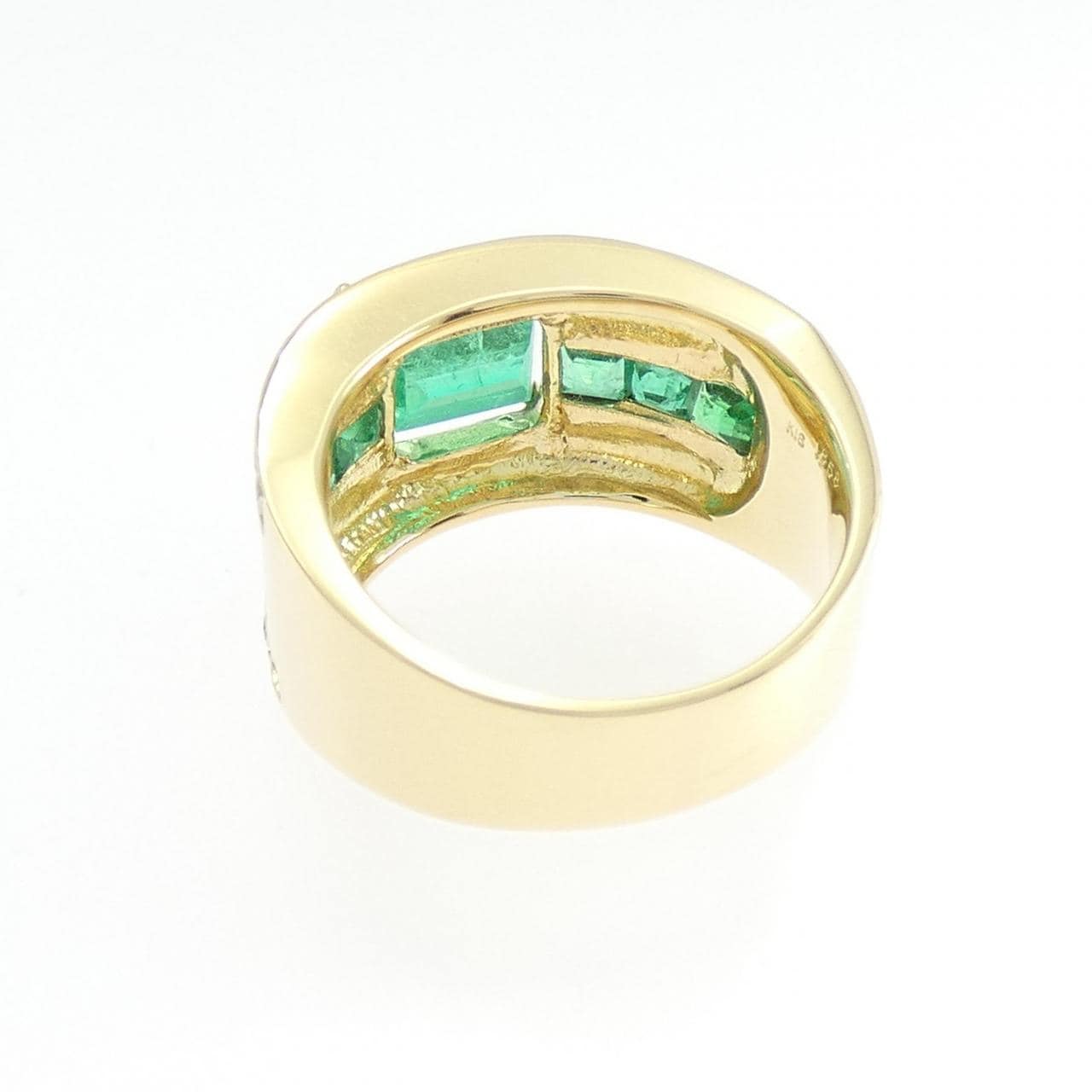 K18YG エメラルド リング 2.681CT