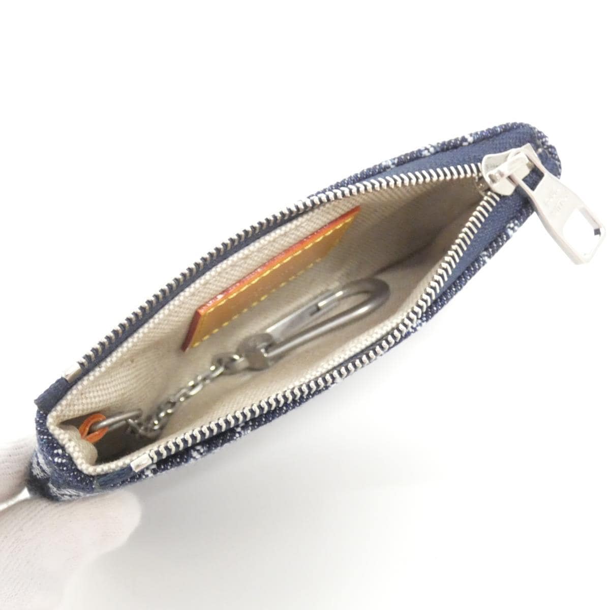 【未使用品】ルイヴィトン　モノグラム　フラワーデニム　ポシェット　クレ　Ｍ２７５６１　コイン＆キーケース