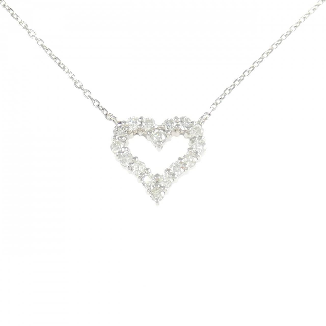 PT850 ハート ダイヤモンド ネックレス 0.50CT