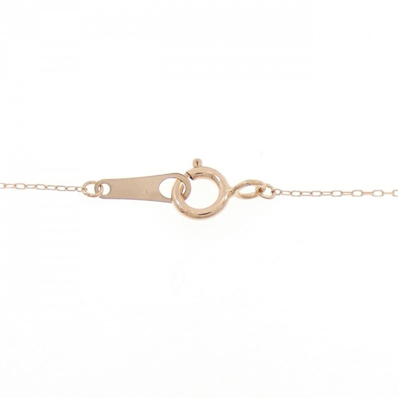 K18PG ソリティア ダイヤモンド ネックレス 0.08CT