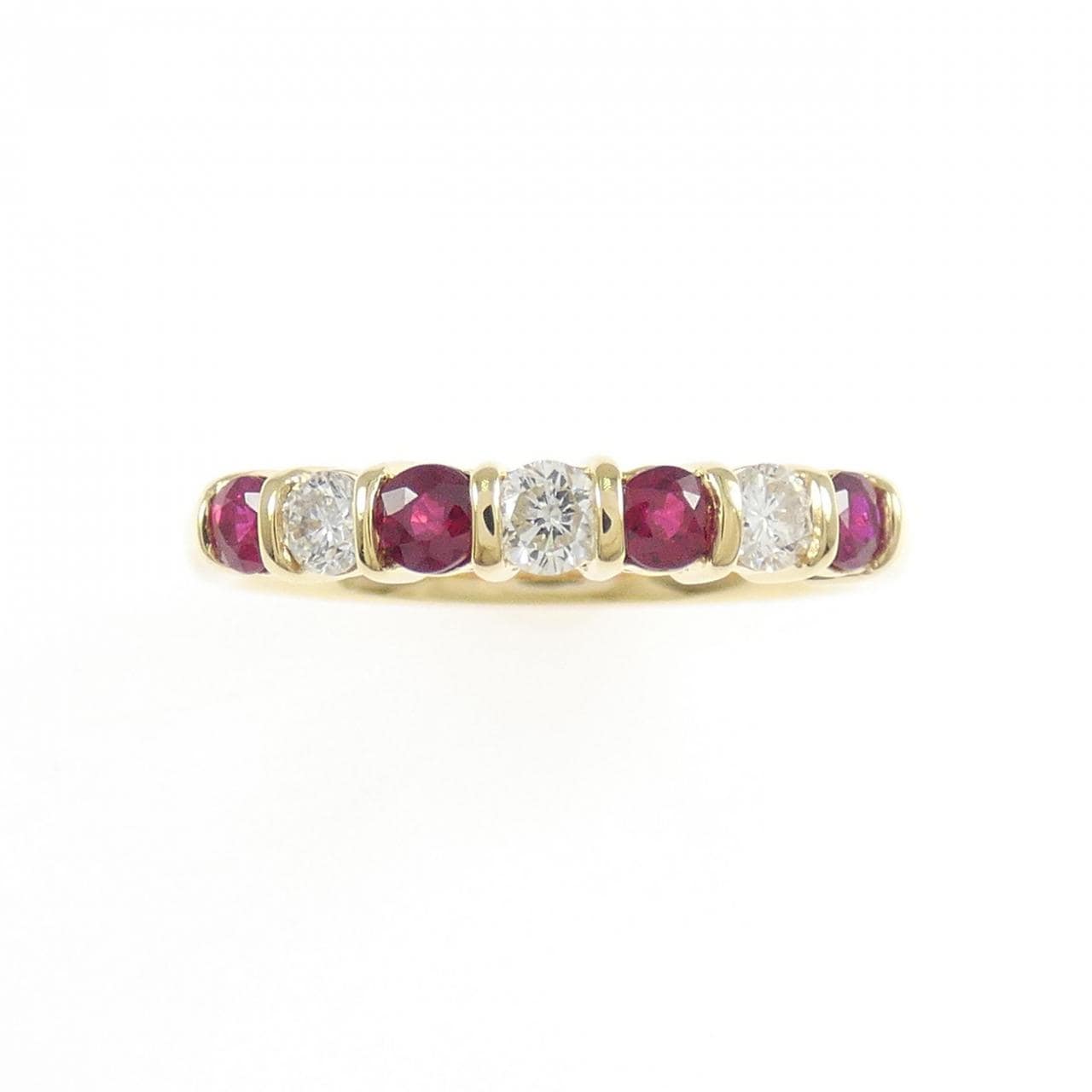 K18YG ルビー リング 0.40CT
