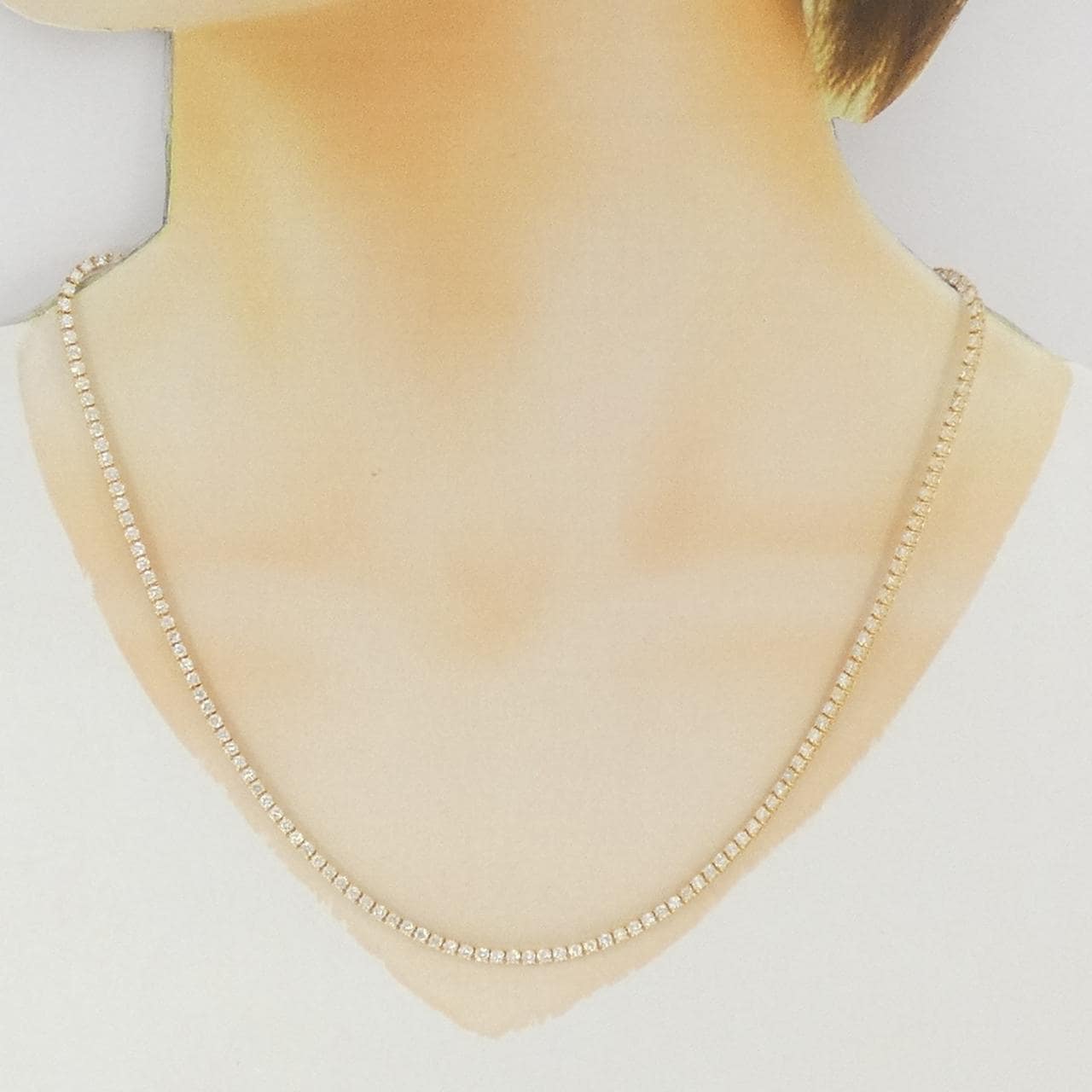 K18YG ダイヤモンド ネックレス 5.00CT