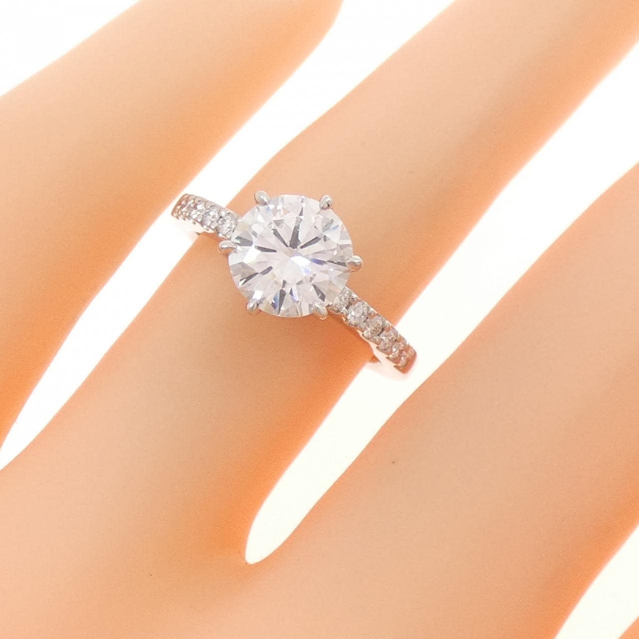 ロイヤル アッシャー ダイヤモンド リング 1.26CT (D VVS1)