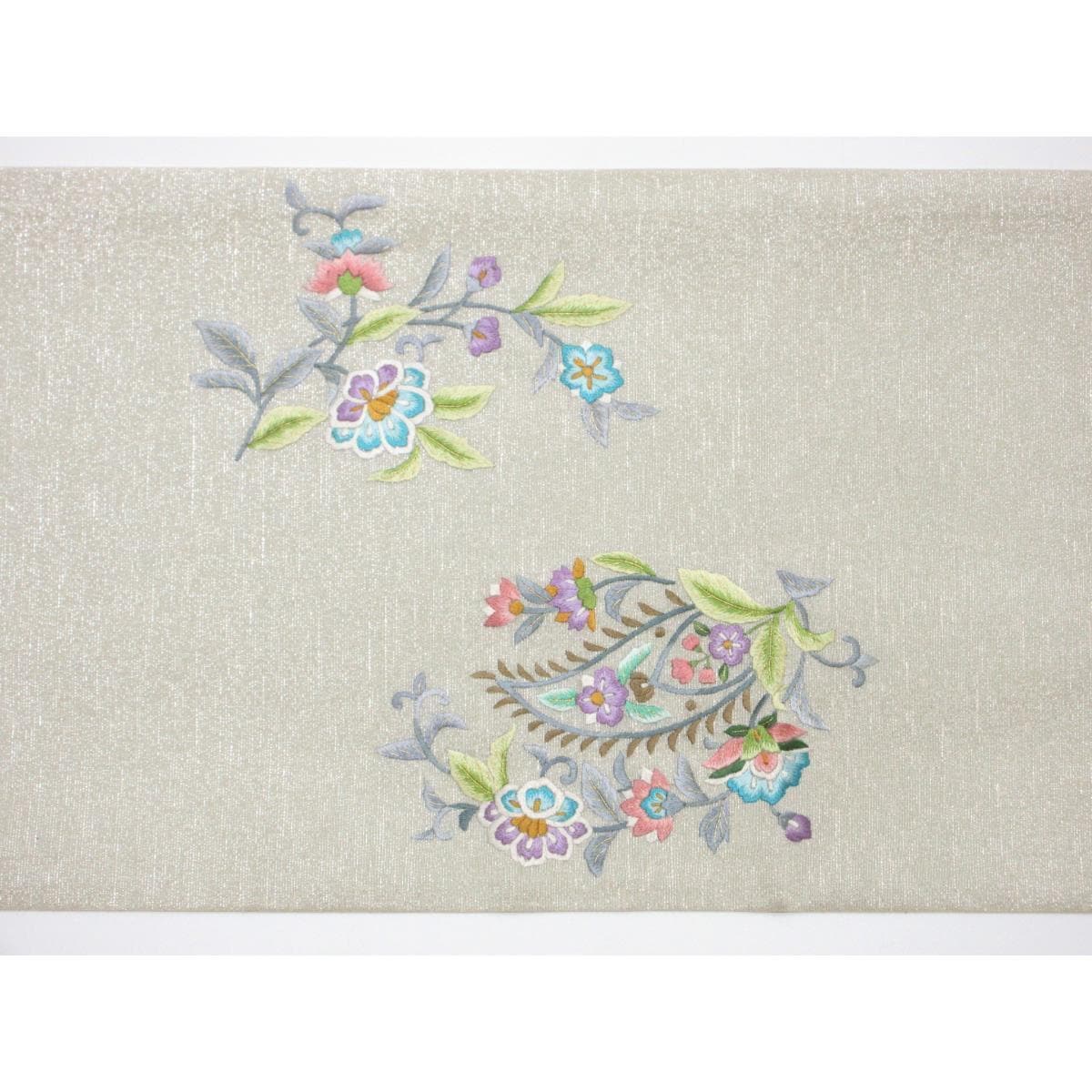 【未使用品】袋帯　刺繍加工