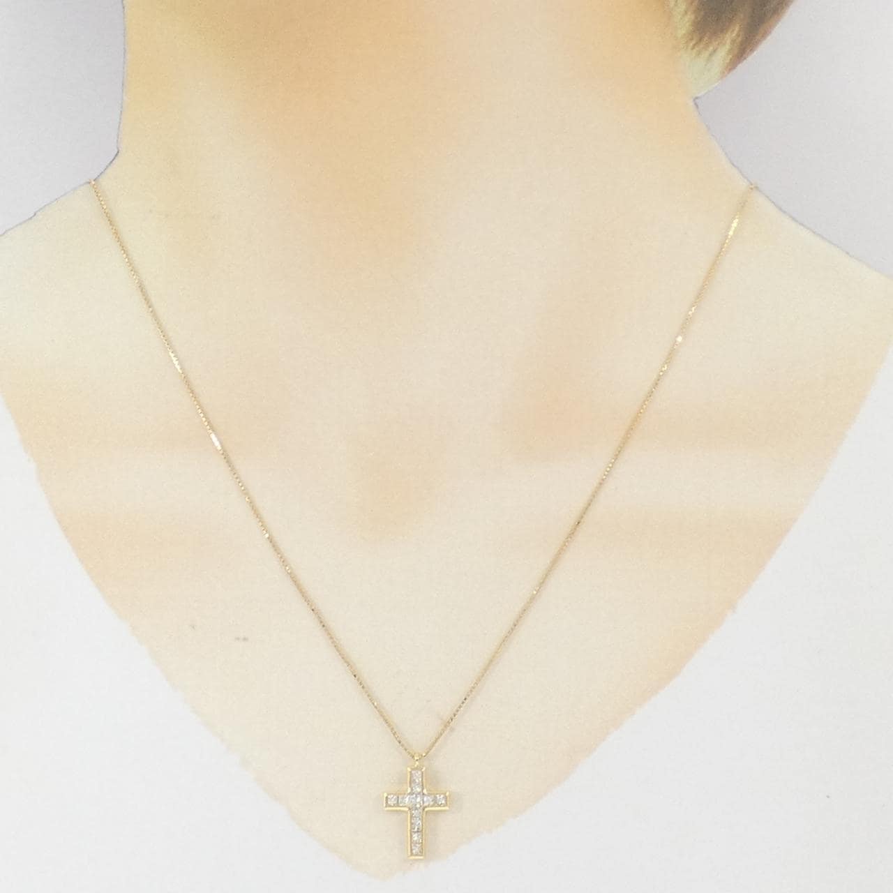 Yukizaki Rich Cross Necklace 0.50CT