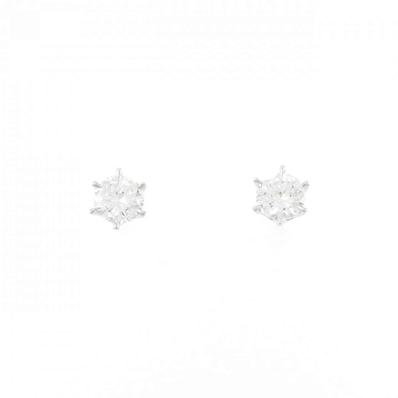 【新品】PT900 ダイヤモンド ピアス 0.336CT 0.335CT F VS2 VG