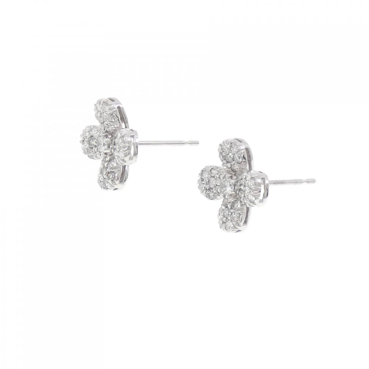 ポンテヴェキオ フラワー ダイヤモンド ピアス 0.66CT