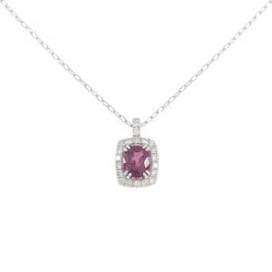 【新品】PT900/PT850 ルビー ネックレス 0.65CT