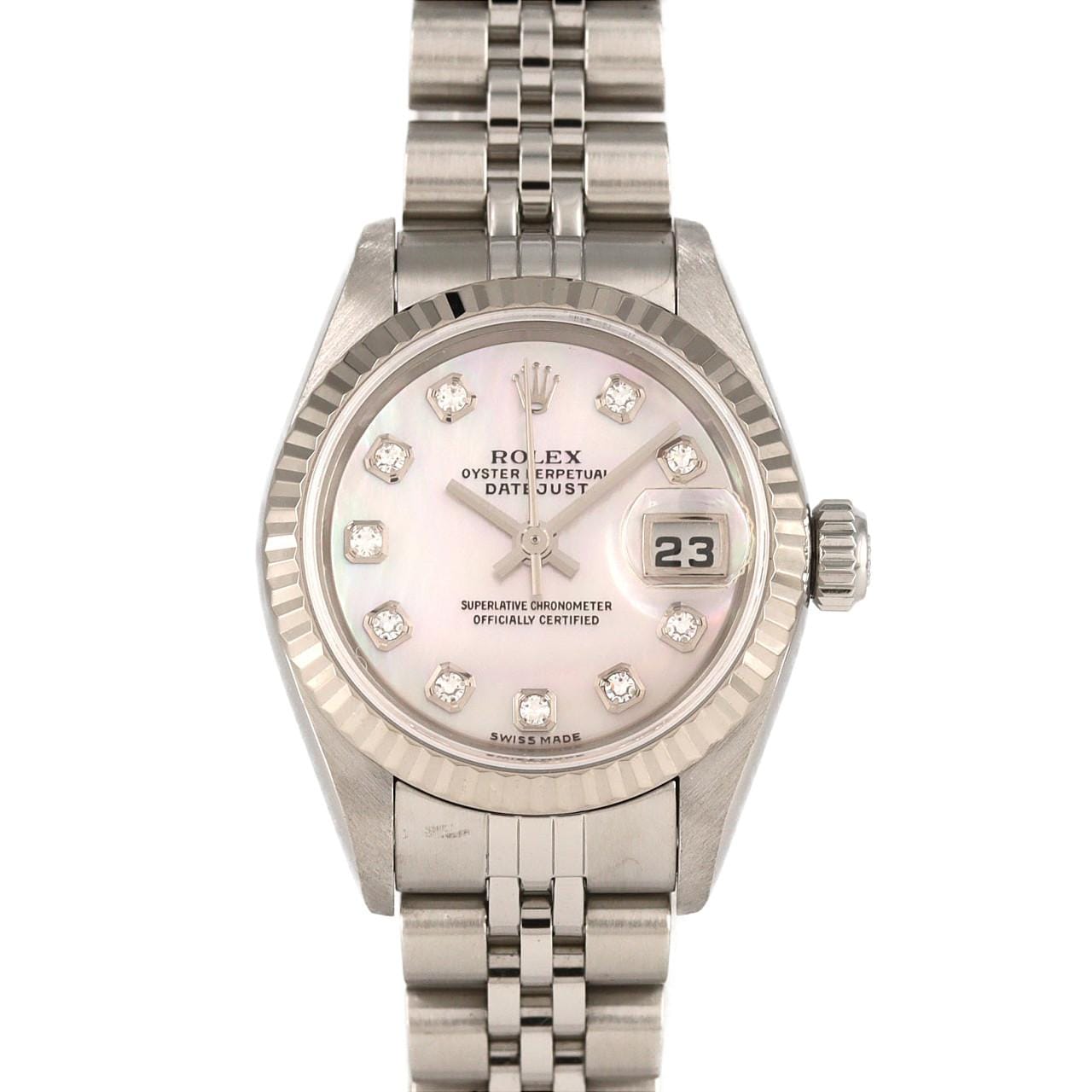 ロレックス デイトジャスト 79174NG SSxWG 自動巻 F番