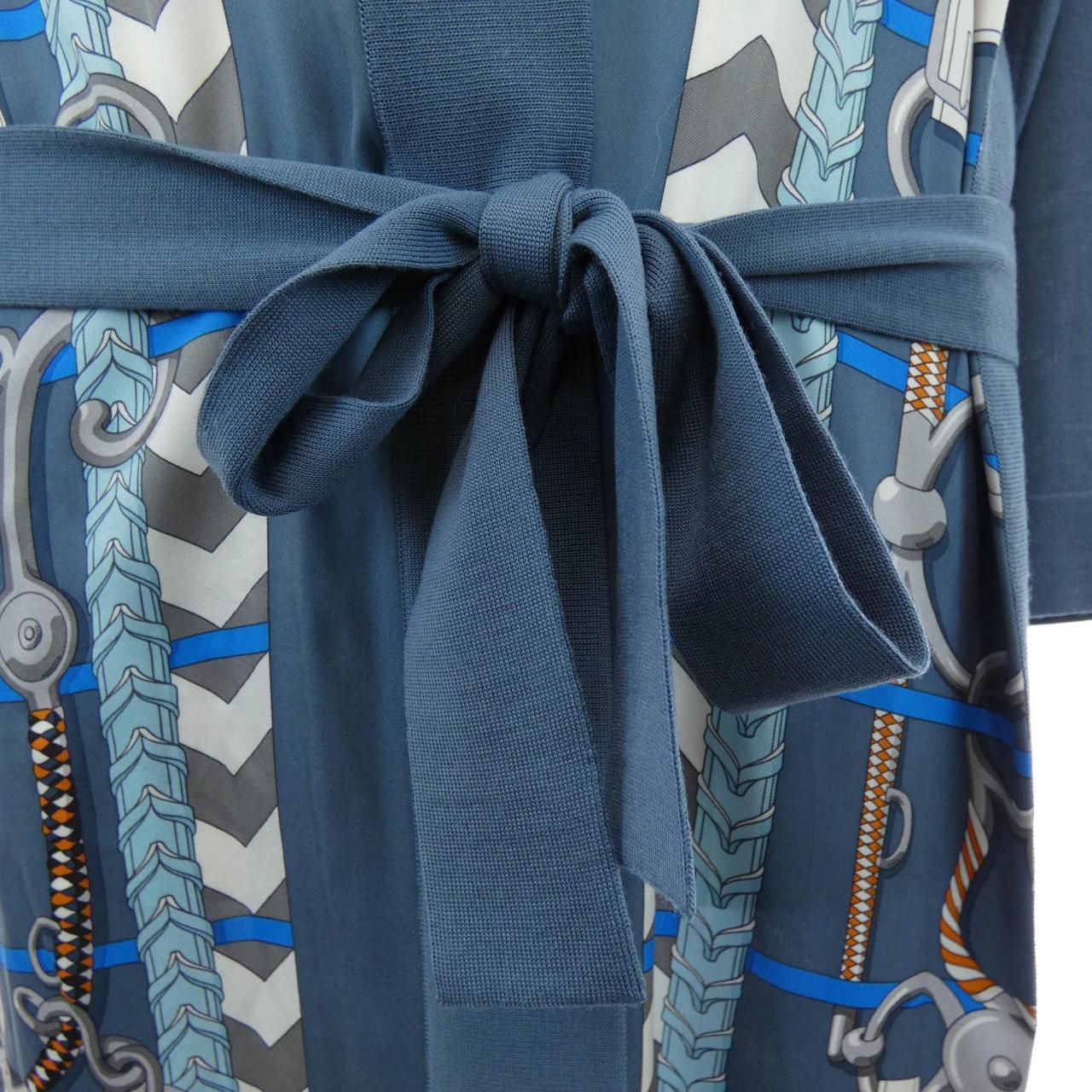 エルメス HERMES *87-7712 ツイルレーヌ ロングカーディガン