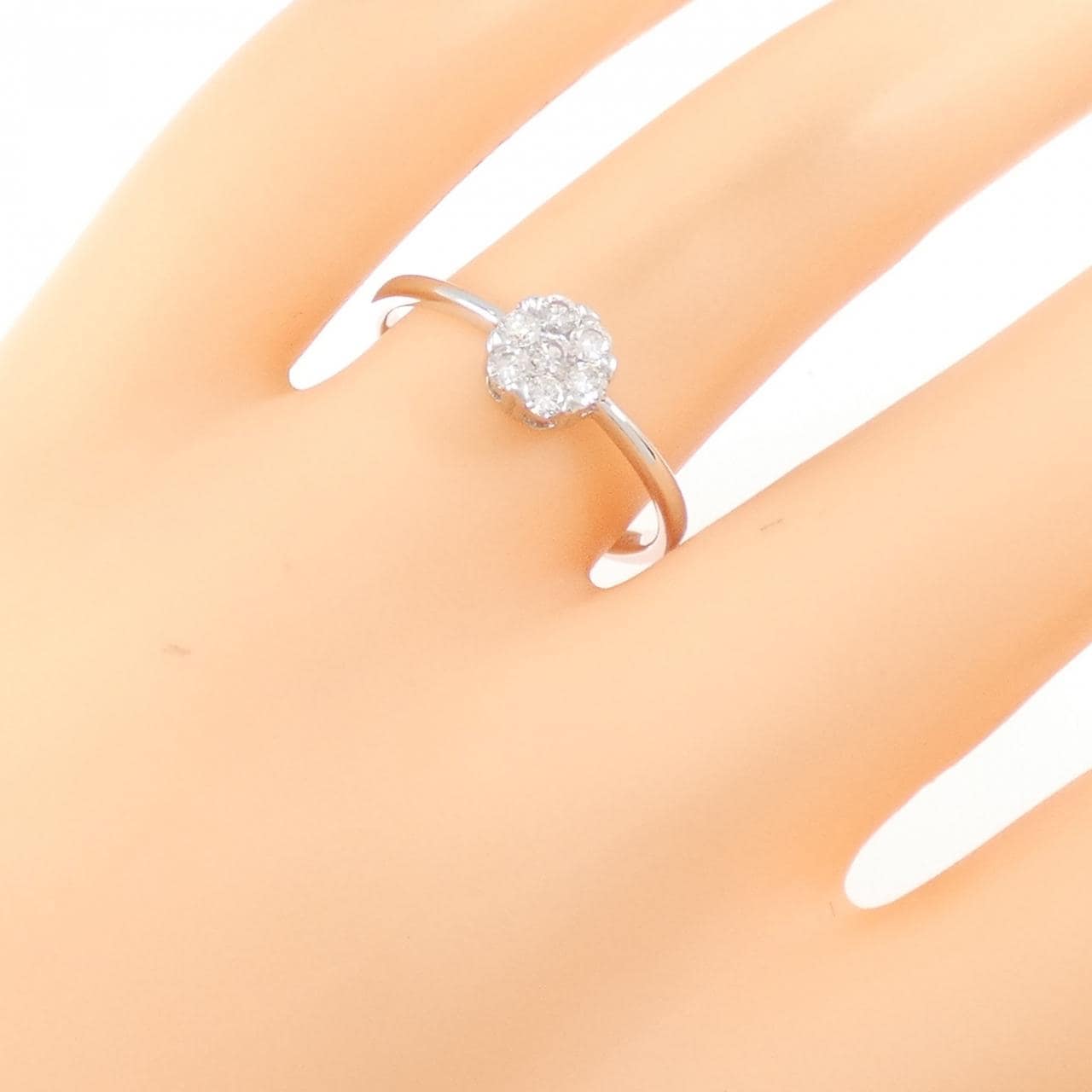 750WG ダイヤモンド リング 0.28CT