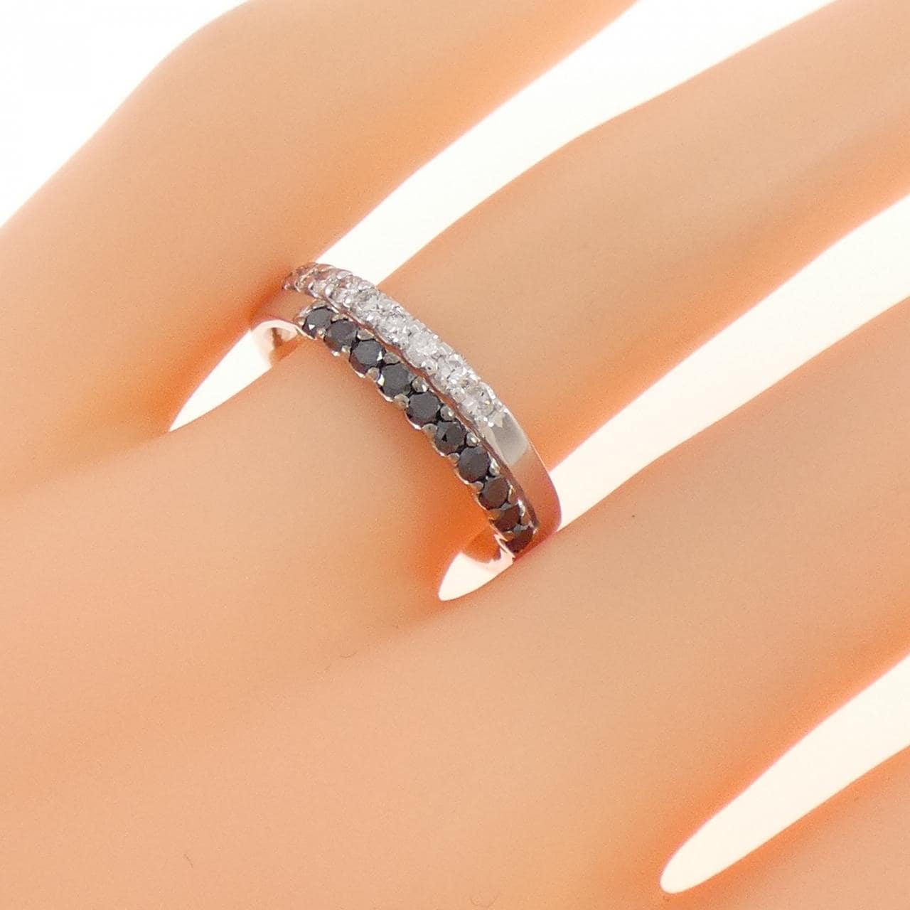 K18WG ダイヤモンド リング 0.25CT