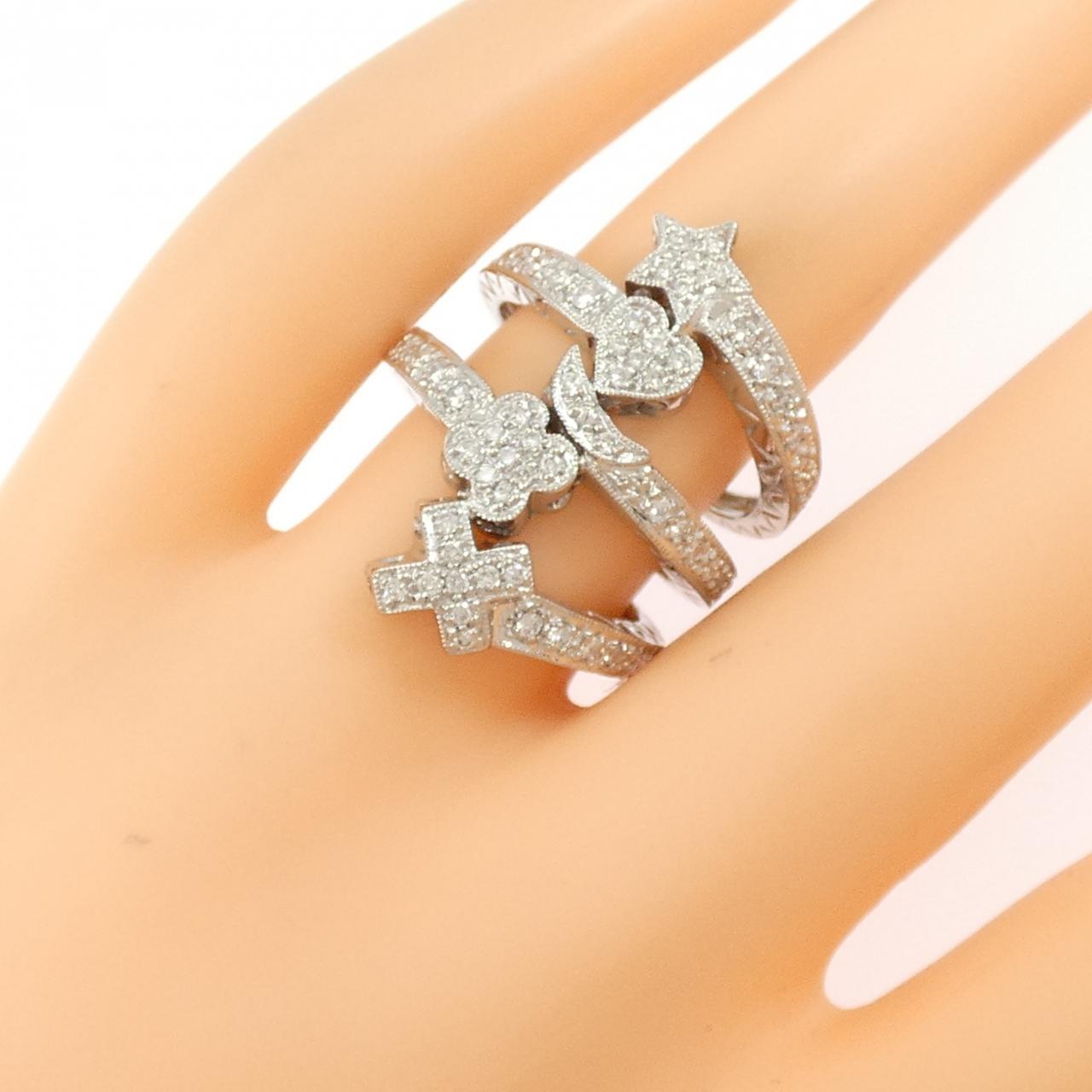 750WG ダイヤモンド リング 0.52CT