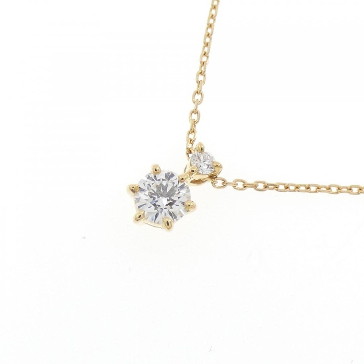 K18YG ダイヤモンド ネックレス 0.20CT