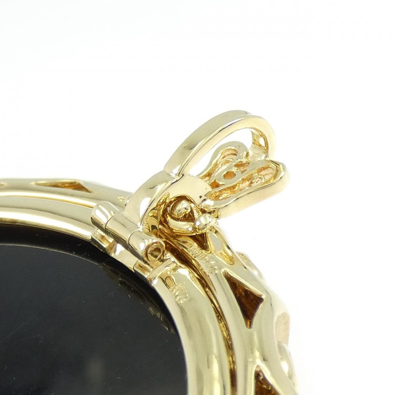 K18YG メノウカメオ ブローチ･バングル