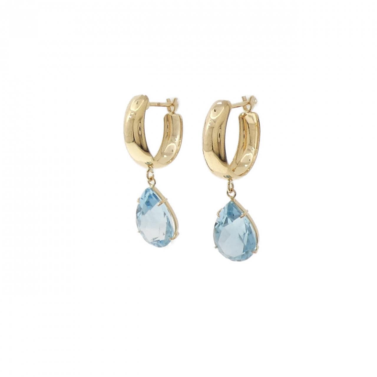 K18YG ブルートパーズ ピアス