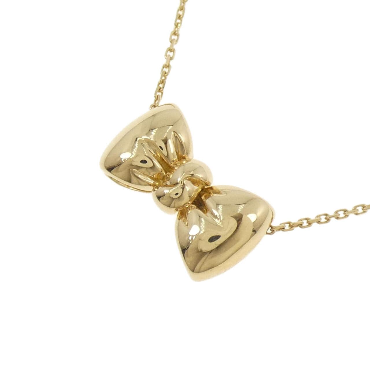 【ヴィンテージ】ヴァンクリーフ&アーペル 750YG リボン ネックレス