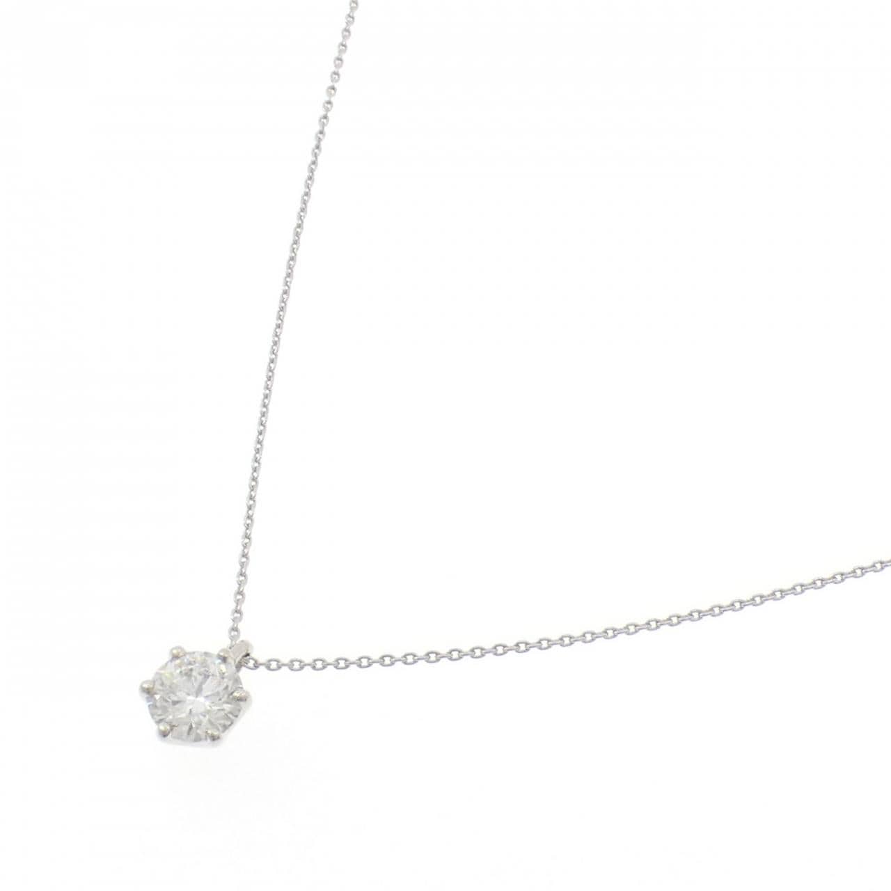 【リメイク】PT900/PT850 ダイヤモンド ネックレス 1.042CT E SI2 EXT