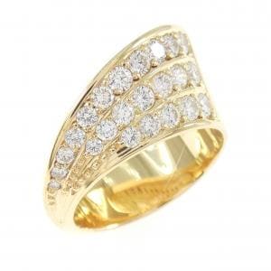K18YG ダイヤモンド リング 0.81CT