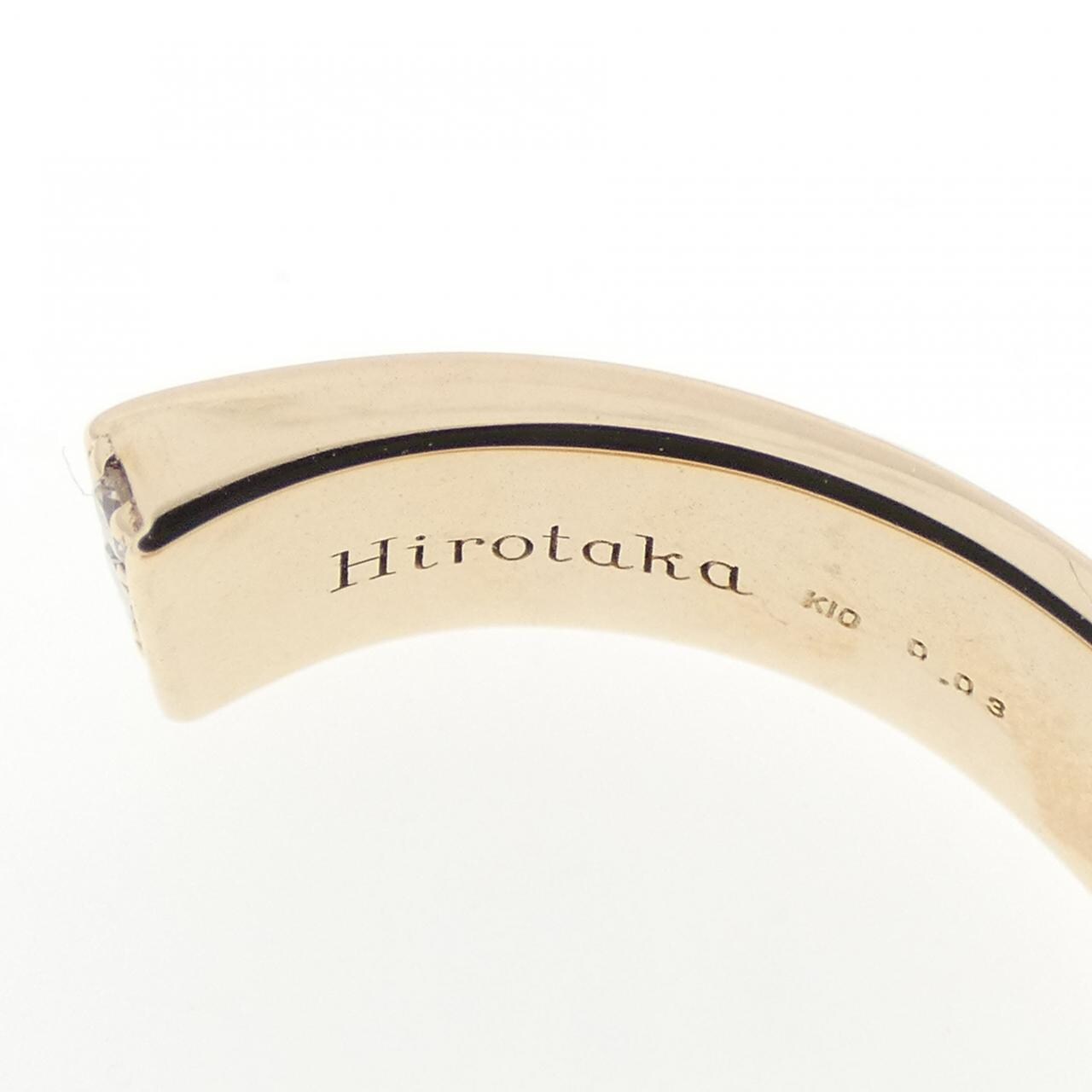ヒロタカ カフリング 0.03CT