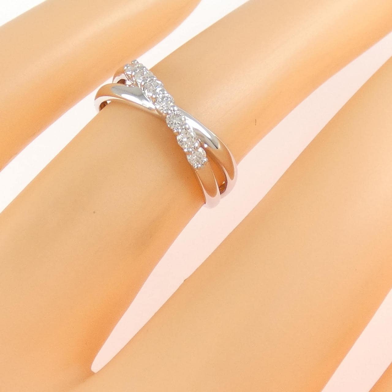 K10WG ダイヤモンド リング 0.17CT