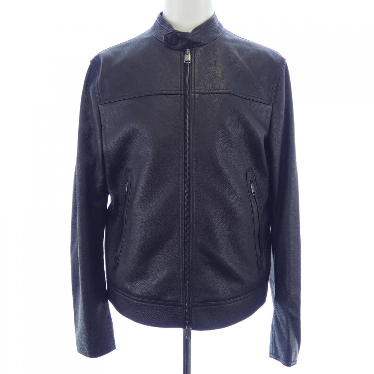 ブリオーニ BRIONI レザーライダースジャケット