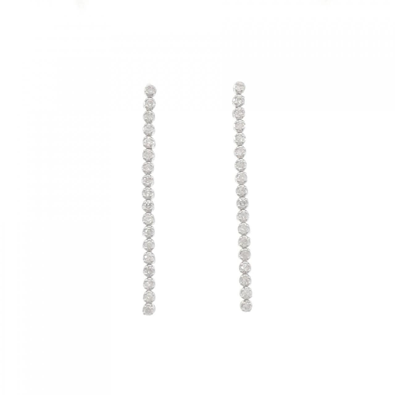 K18WG ダイヤモンド ピアス 0.40CT