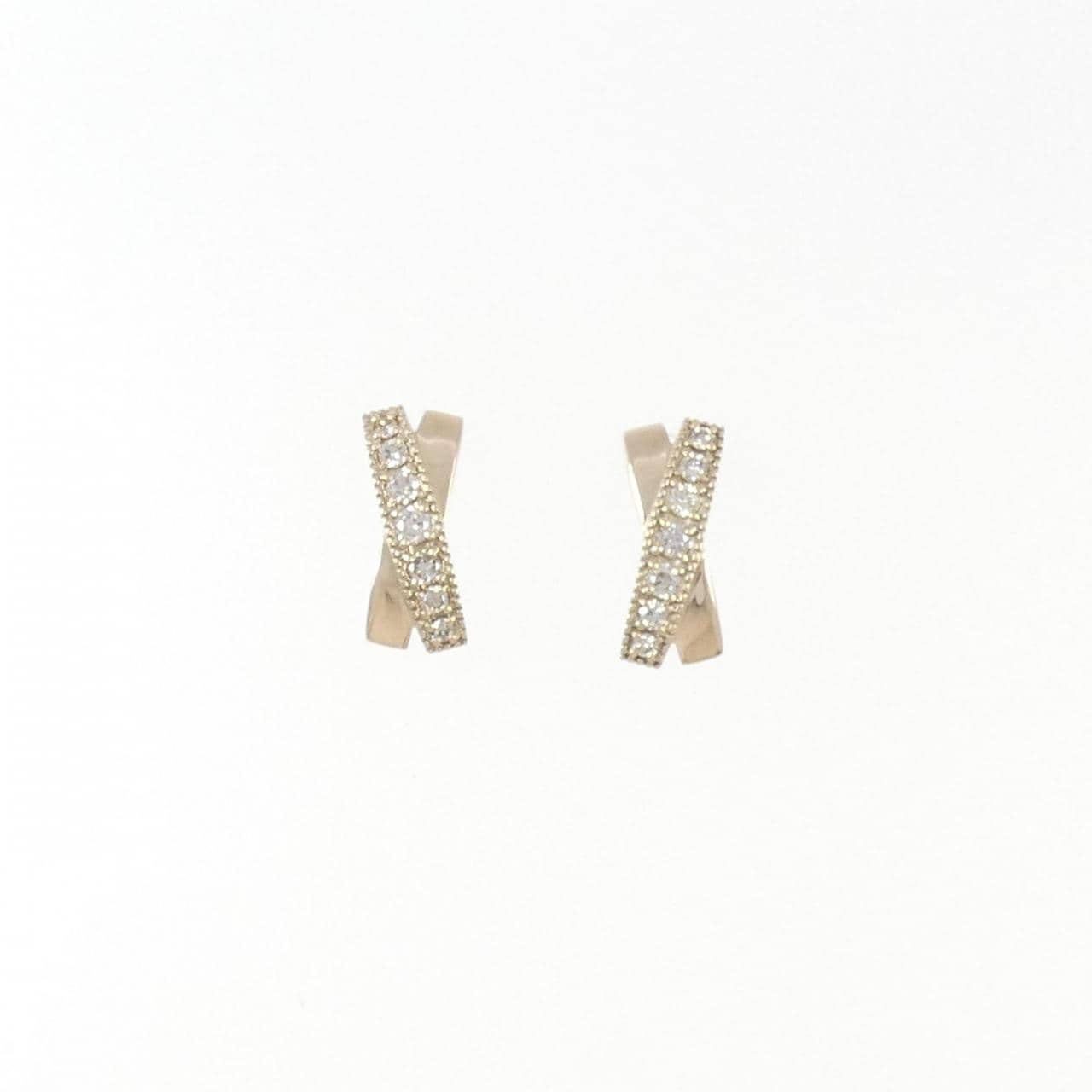 K10YG Diamond Earrings 0.26CT