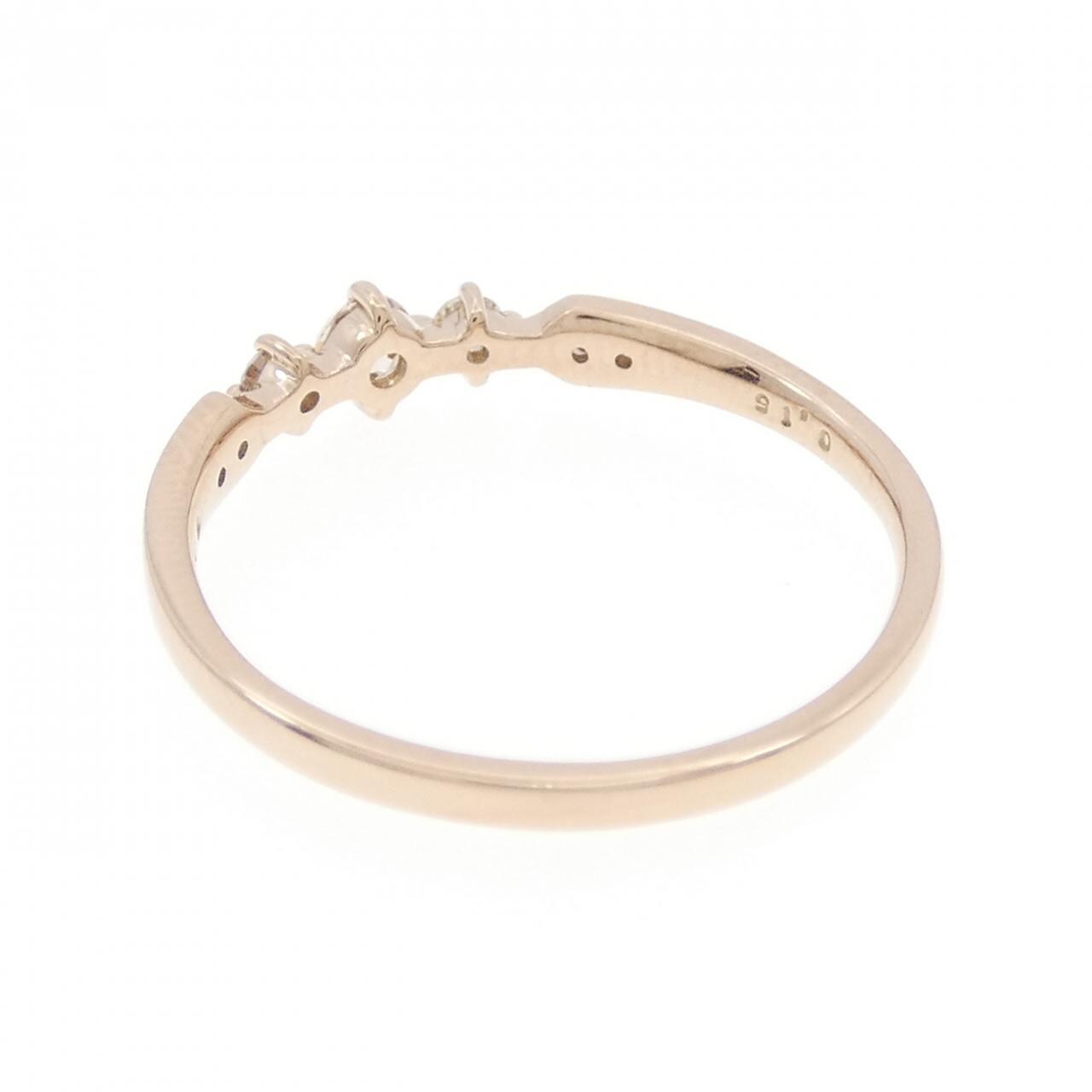 K18PG ダイヤモンド リング 0.15CT