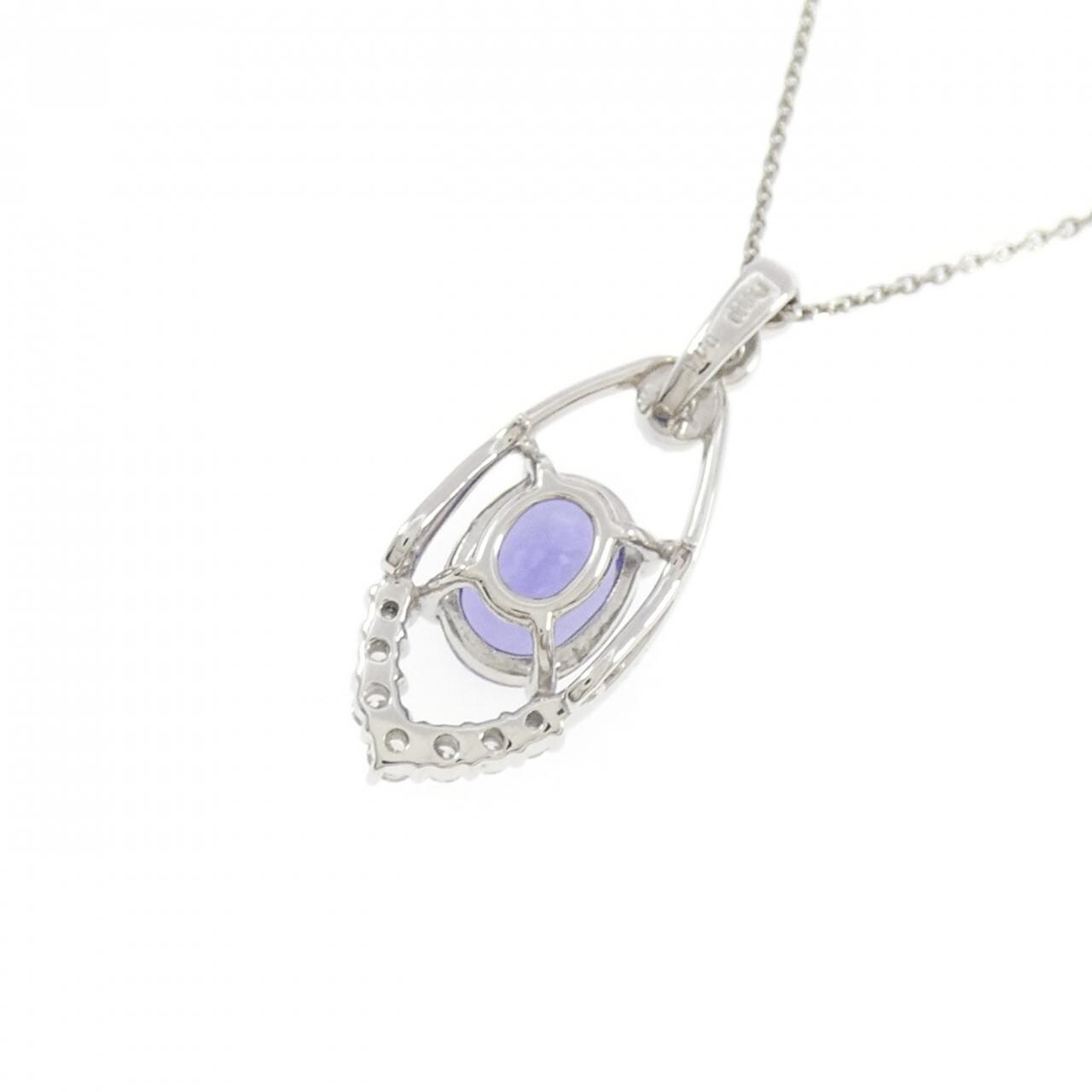 PT900/PT850 タンザナイト ネックレス 1.21CT