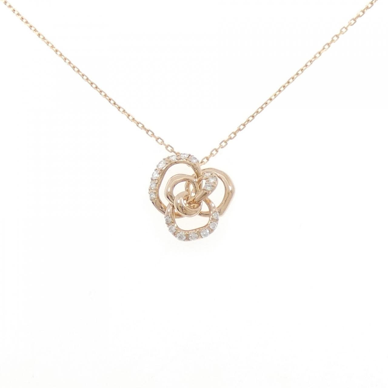 ヴァンドーム フラワー ダイヤモンド ネックレス 0.25CT
