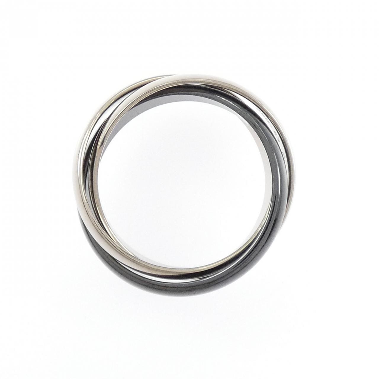 カルティエ トリニティ ブラック&ホワイト リング