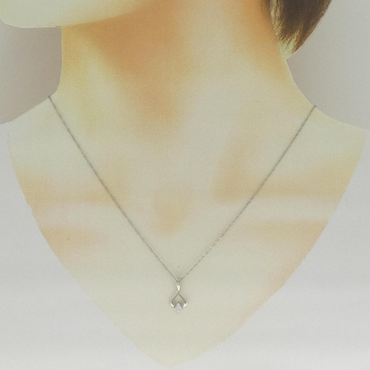 PT900/PT850 ダイヤモンド ネックレス 0.07CT