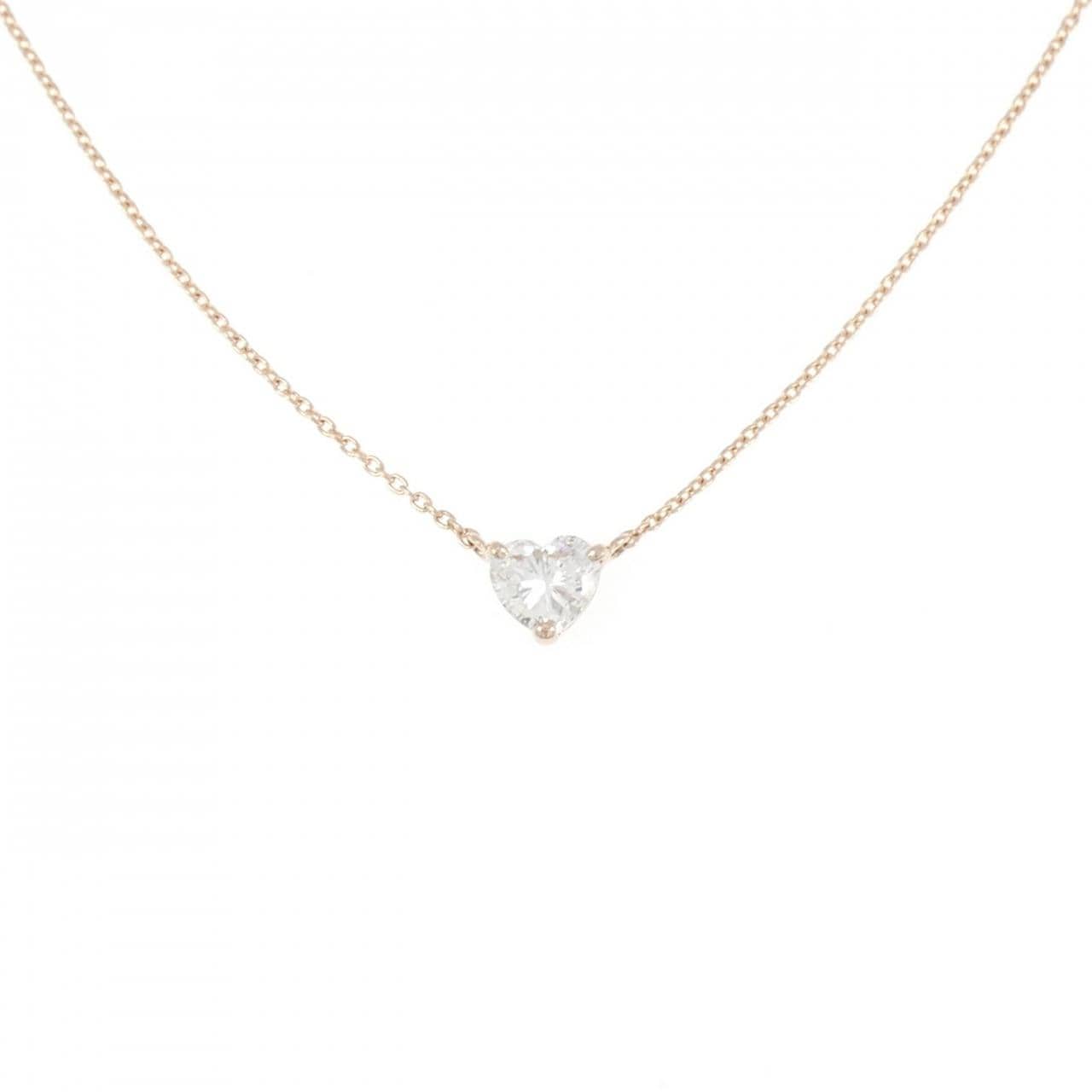 【リメイク】K18PG ダイヤモンド ネックレス 0.366CT I SI2 ハートシェイプ