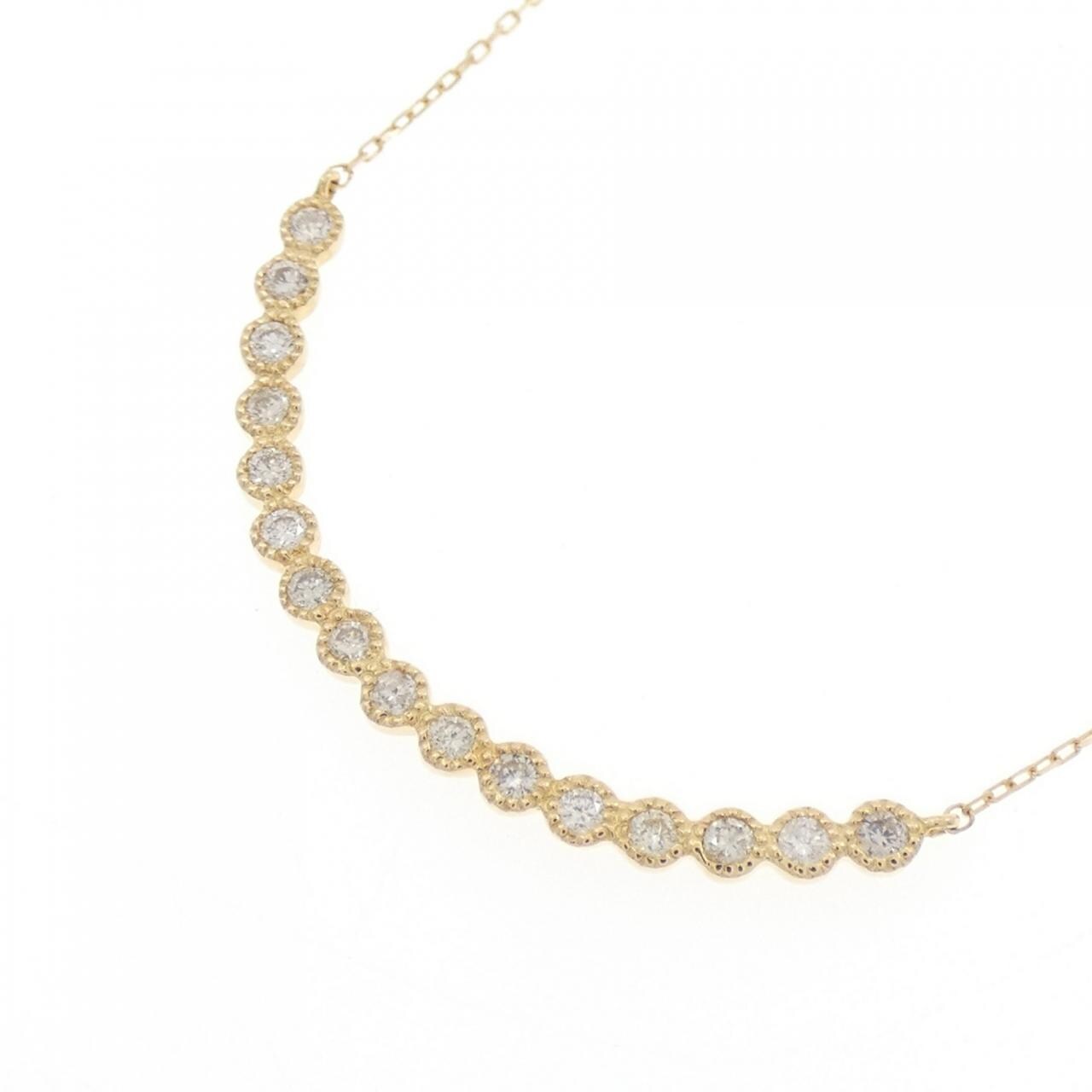 【新品】K18YG ダイヤモンド ネックレス 0.20CT