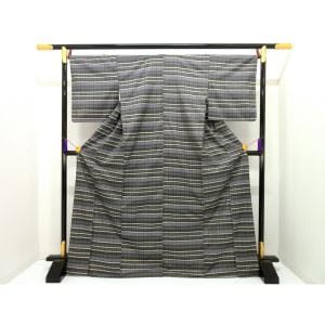 紬　【縞大島紬】証紙付