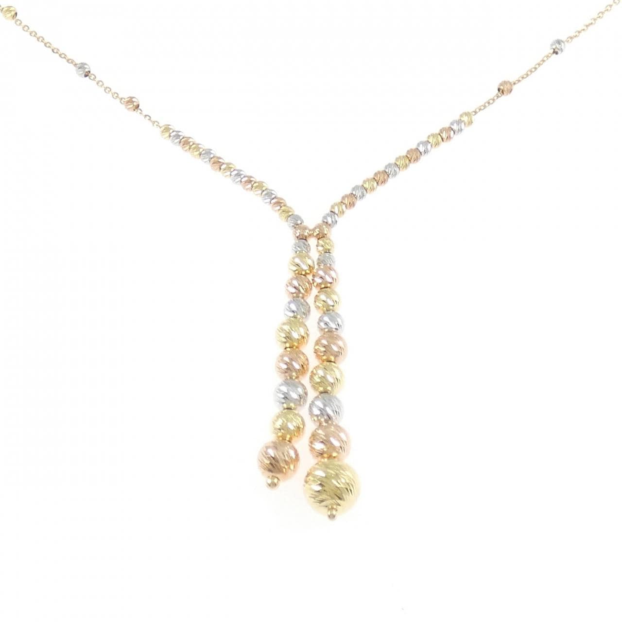 【新品】750スリーカラー ネックレス